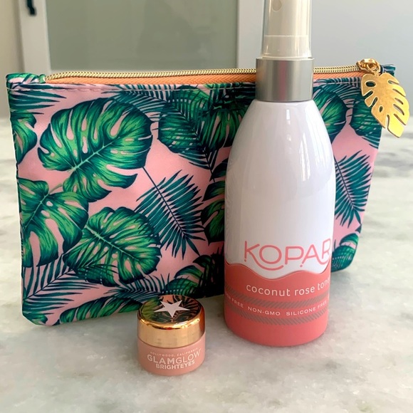 Kopari Other - NWT 3Piece Set Kopari Coconut Rose Toner + Glam Glow Bright Eyes + IPSY Bag
